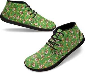 St. Patrick's Day Wide Toe Box Barefoot Shoes for Men Walking Sneaker Stylish Non Slip Zero Drop Sole Running Footwear
