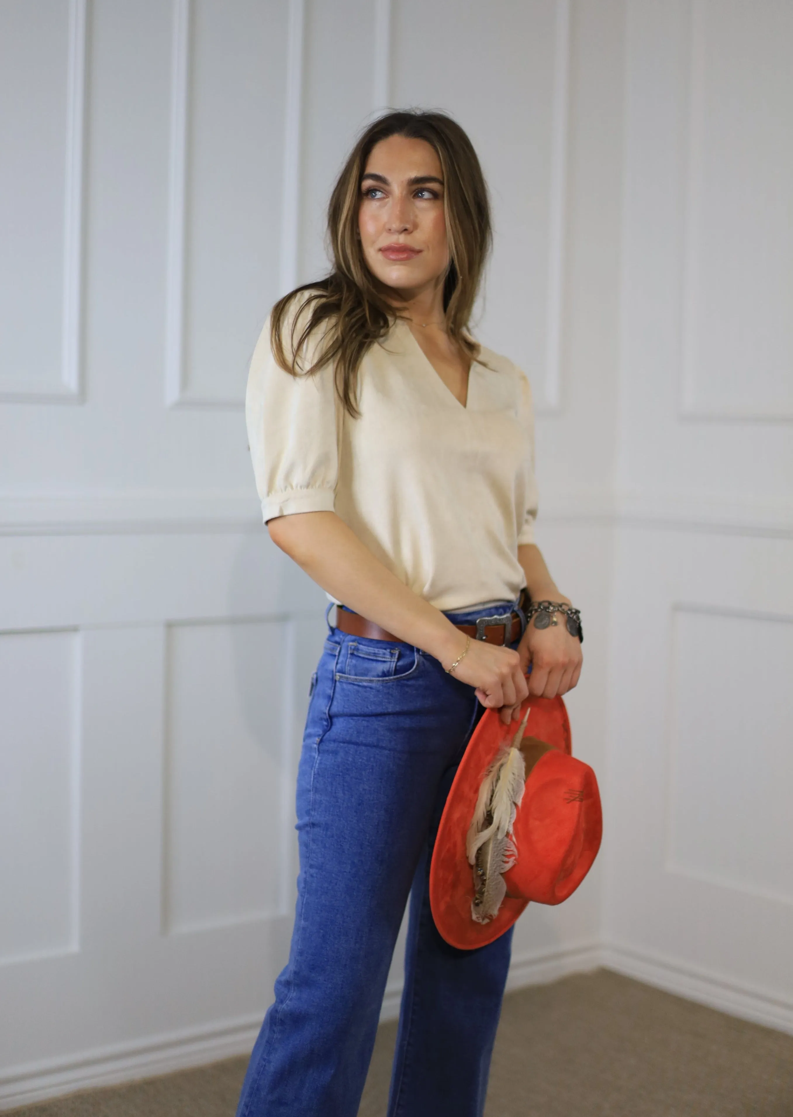 STEVIE FAUX SUEDE TOP - ASSORTED COLORS