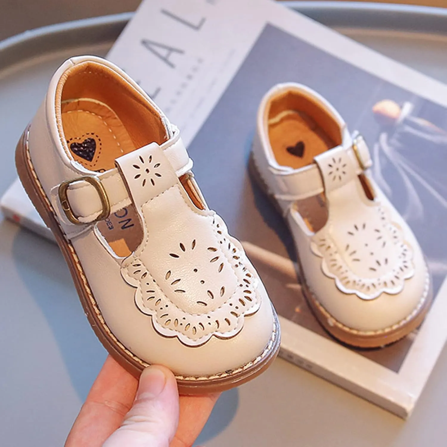 Toddler Kids Dress Shoes Boys Girls School Uniform Formal Casual Oxfords for Kids Party Wedding Mary Jane Flats