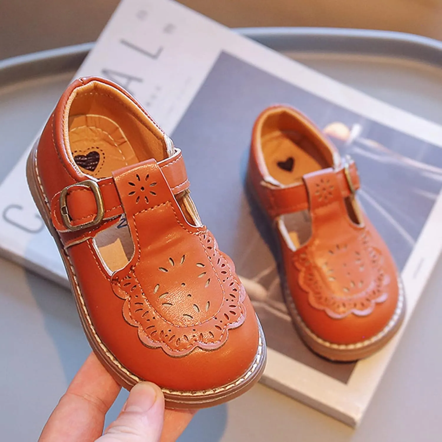 Toddler Kids Dress Shoes Boys Girls School Uniform Formal Casual Oxfords for Kids Party Wedding Mary Jane Flats