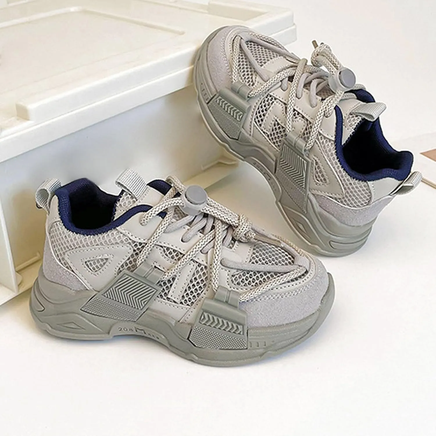 Toddler Shoes Boy Girl Sneakers Lightweight Breathable Barefoot Running Walking Shoes Toddler Tennis Shoes
