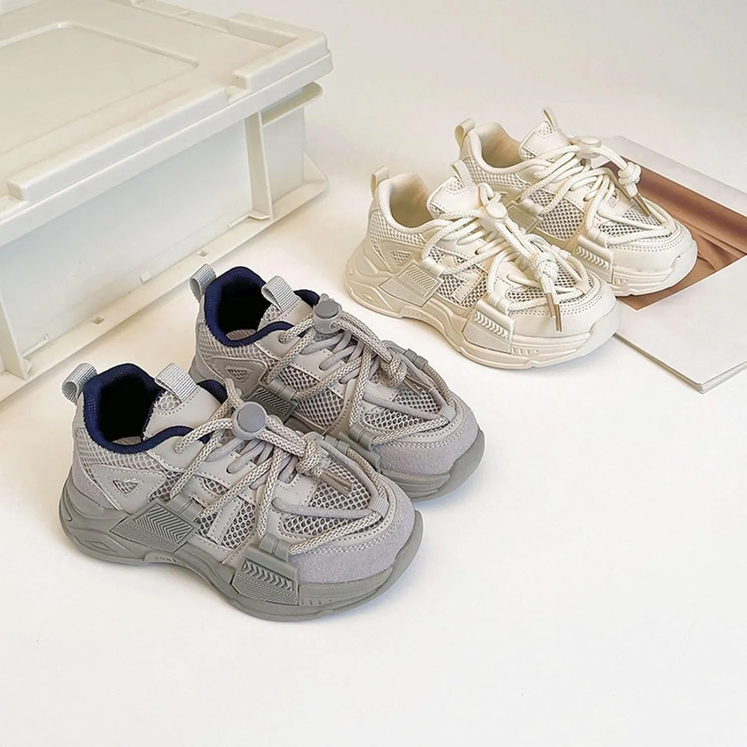 Toddler Shoes Boy Girl Sneakers Lightweight Breathable Barefoot Running Walking Shoes Toddler Tennis Shoes