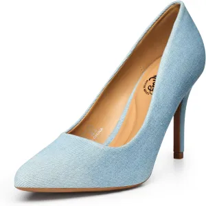 Trary Womens Slingback Pumps, Black Heels Gold Heels Nude Pink Red Heels, Pointed Toe High Heels for Women Sexy Stiletto Heels Buckle Ankle Strap Closed Toe Pumps Office Party Prom Dress Shoes
