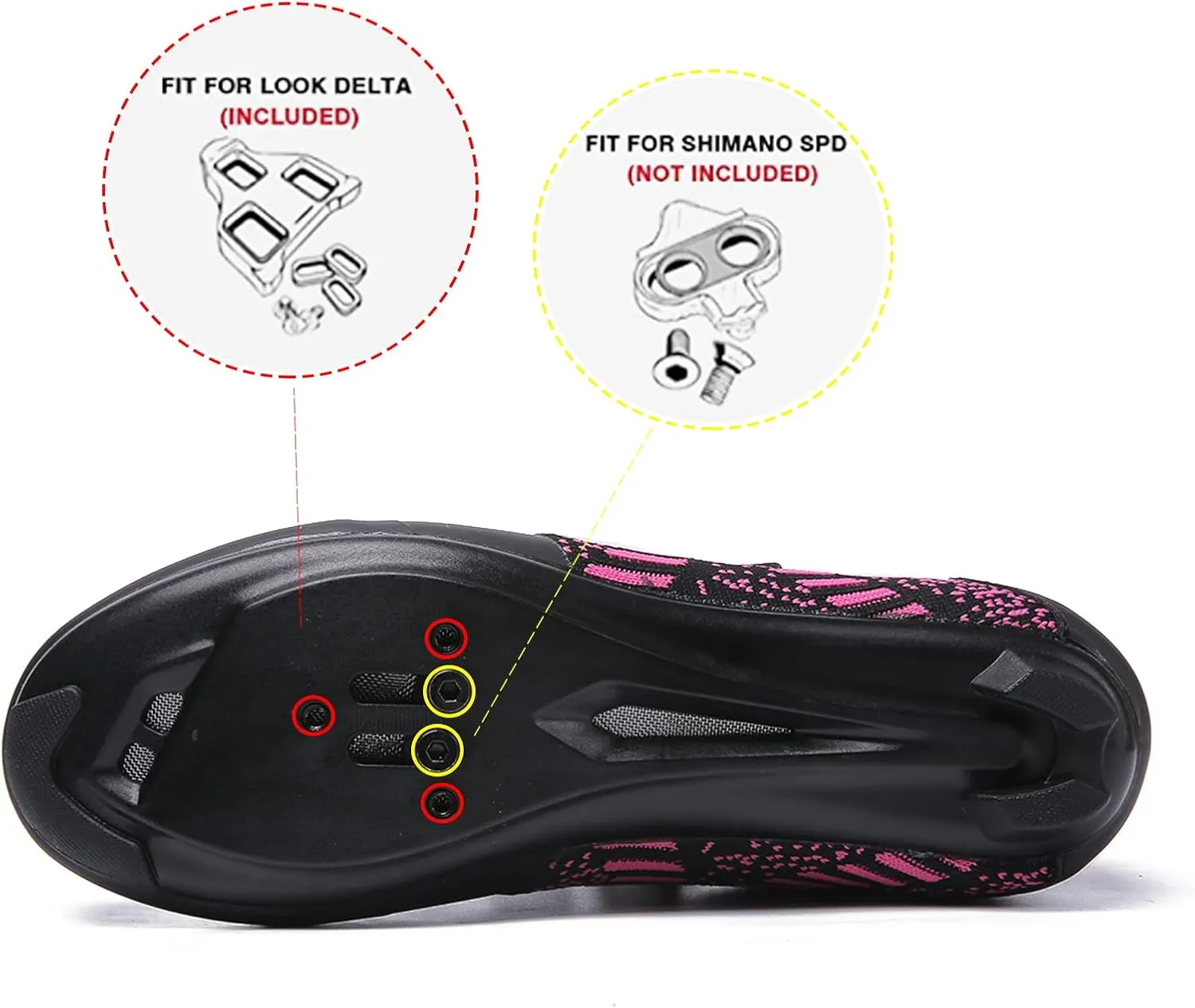 Unisex Road Bike Cycling Shoes Compatible with Peloton Shimano SPD Bike Riding Shoes for Men Women, 3 Straps, Pre-Installed Delta Cleats for Indoor Outdoor Cycling Biking