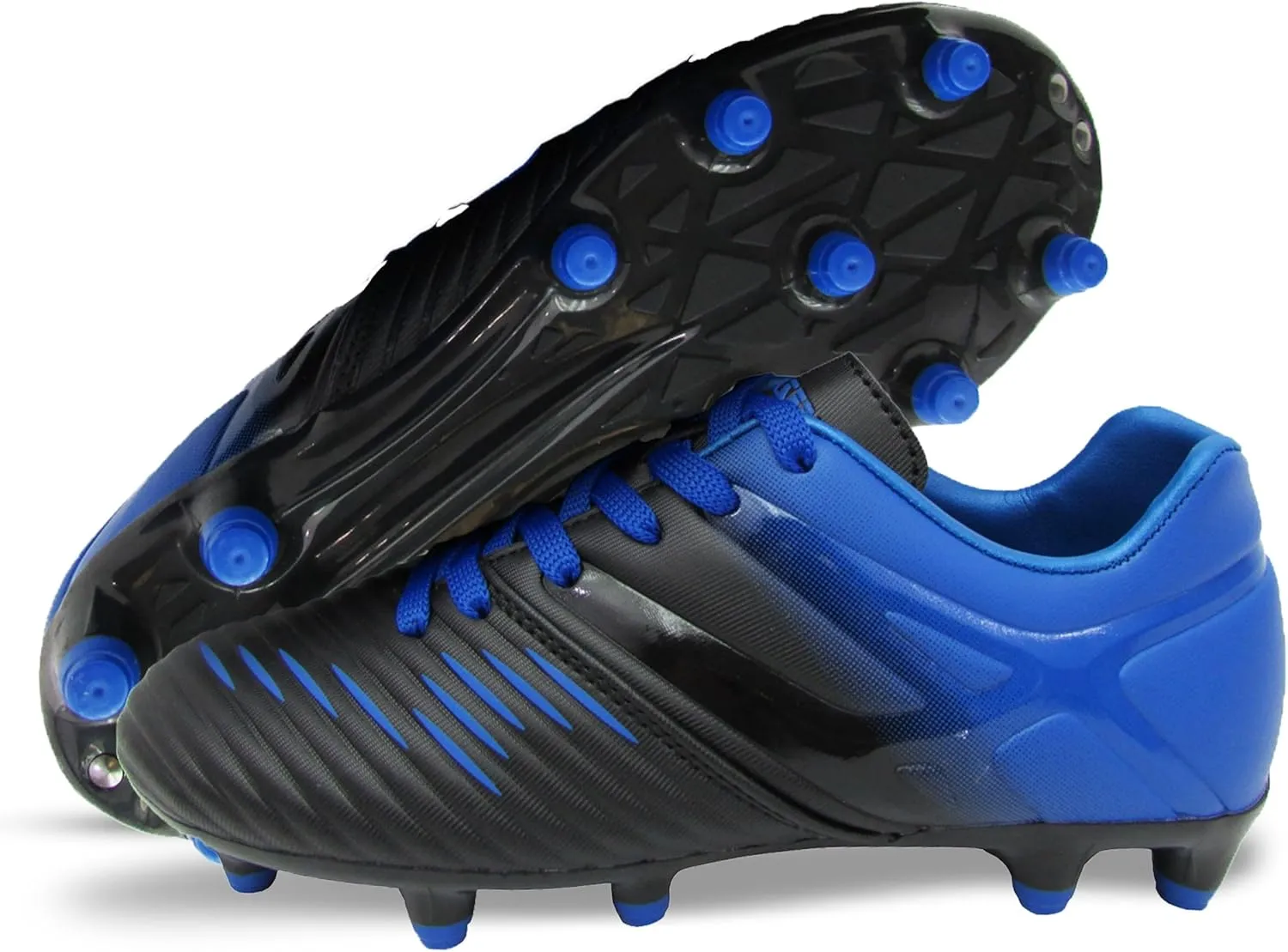 Vizari Liga FG Soccer Cleats for Kids | 100% Synthetic Football Cleats for Comfortable Wear | Water Resistant Two Tone Soccer Shoes with Anti-Stretch Lining for Flexible Indoor and Outdoor Play