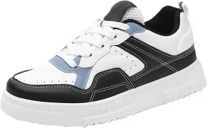 Women White Sneakers Low Top Lace Up Workout Lightweight Fashion Comfortable Non Slip Walking Running Shoes