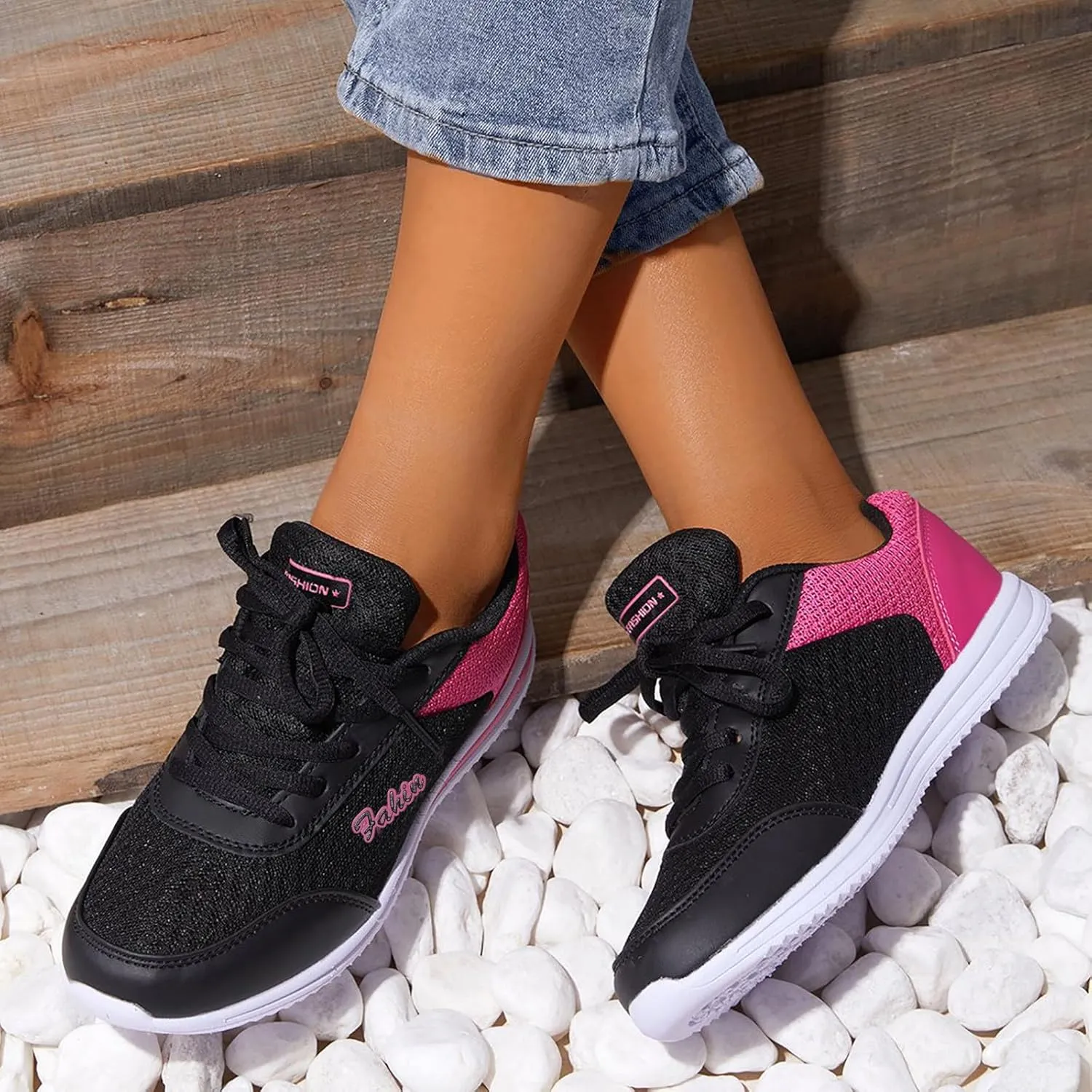 Womens Slip on Walking Shoes Comfort Lightweight Breathable Running Shoes for Women Jogging Woman Shoes Casual Platform Sneakers Steel Toe Tennis Shoe Trainers Shoe