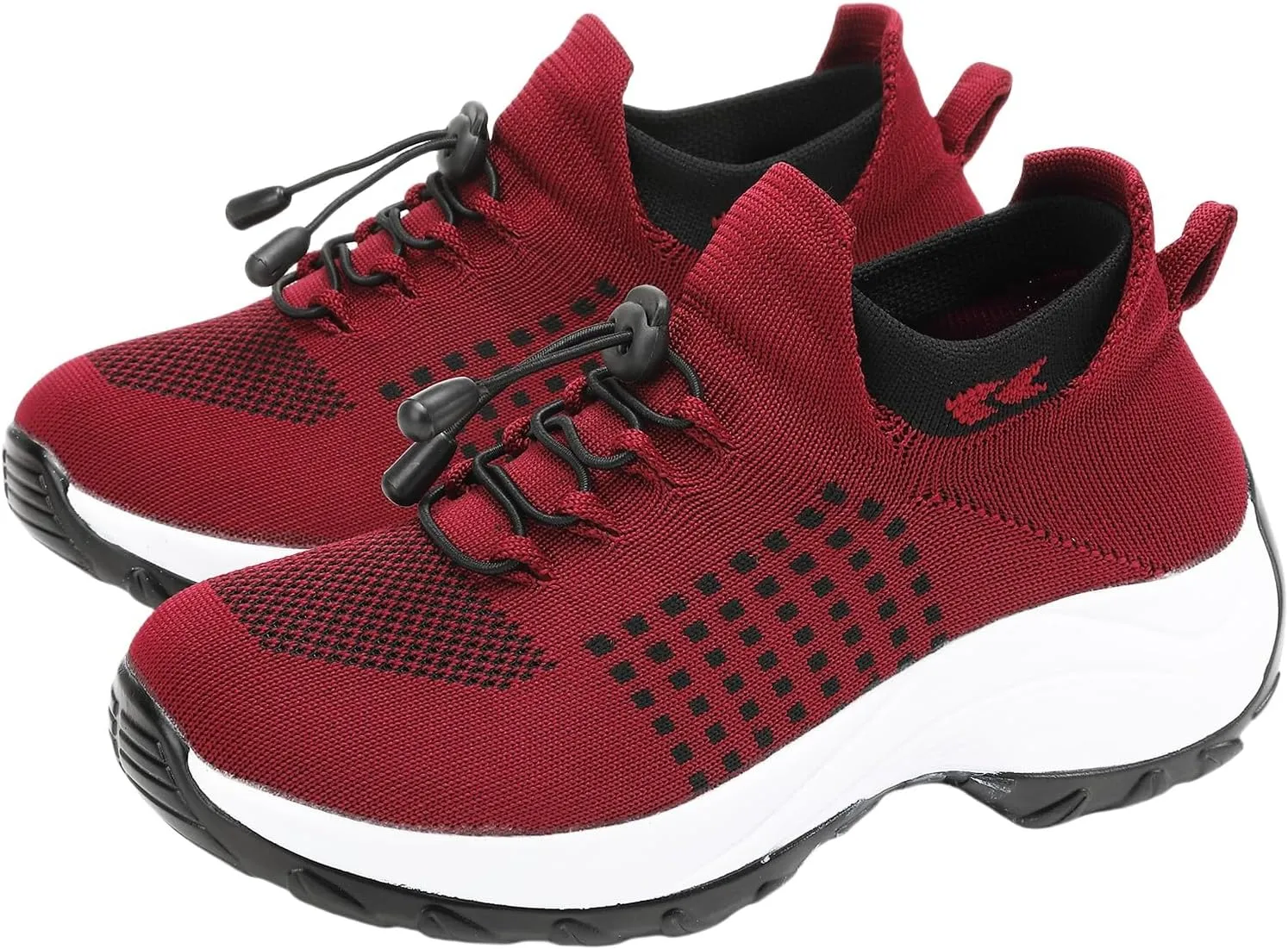 Womens Walking Shoes Sneakers with Arch Support Orthopedic Comfortable Slip On Trainers for Plantar Fasciitis Air Cushion Breathable Lightweight Ladies Athletic Shoe Thick Bottom