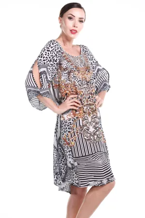 ZAFFARI - SLIT SLEEVE DRESS