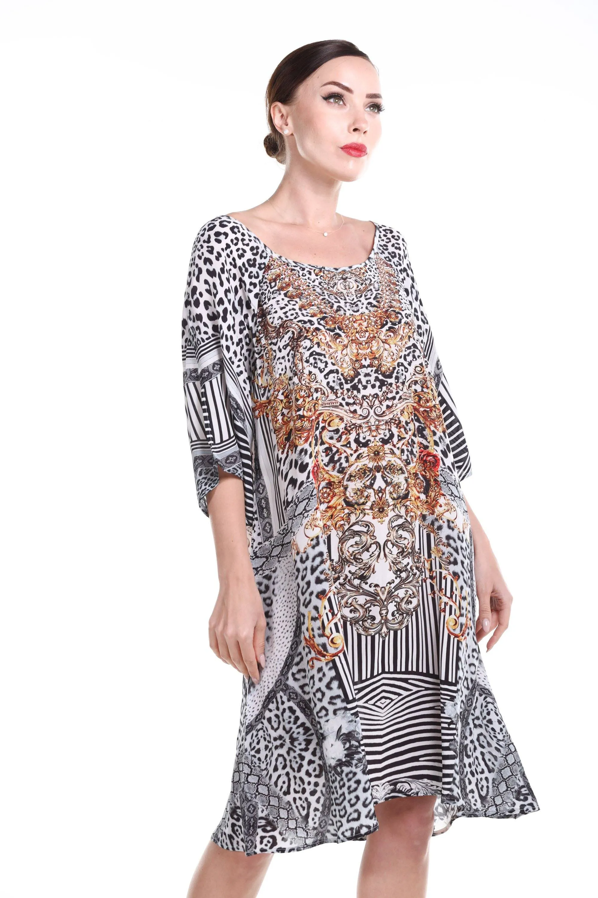 ZAFFARI - SLIT SLEEVE DRESS