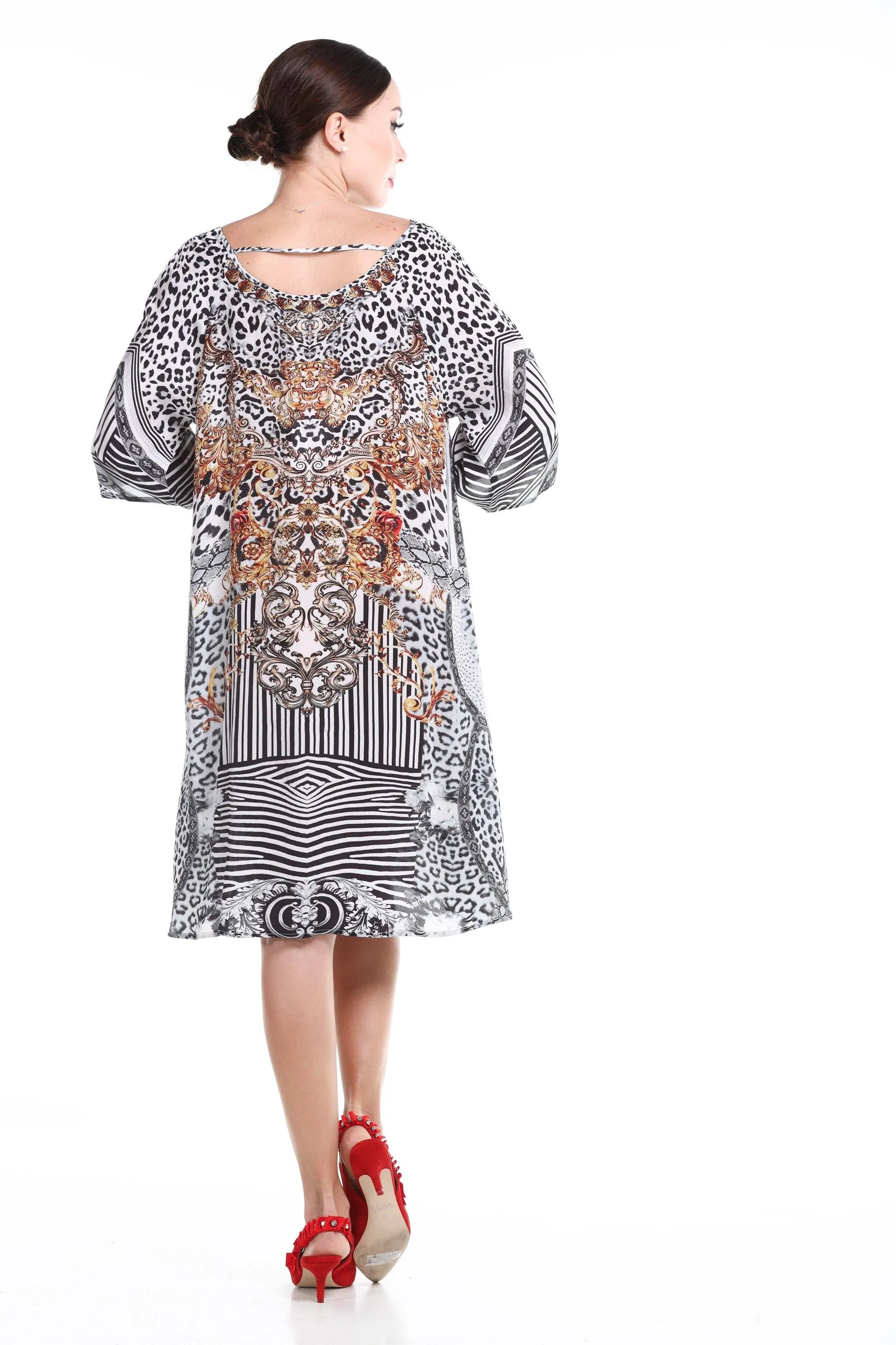ZAFFARI - SLIT SLEEVE DRESS